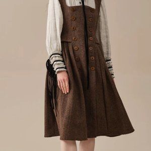 Brand New Linennaive EMMA wool dress, Size L